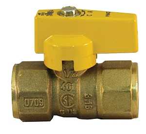 Pro-Flex PFGV-F12B Gas Valve, 1/2 in Connection