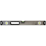 Johnson 1735-2400 Box Level, 24 in L, 3-Vial, Non-Magnetic, Aluminum, Silver