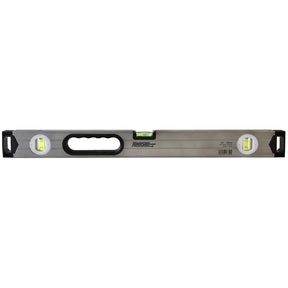 Johnson 1735-2400 Box Level, 24 in L, 3-Vial, Non-Magnetic, Aluminum, Silver