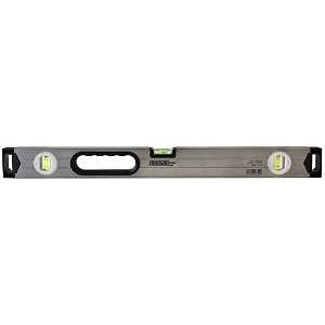 Johnson 1735-2400 Box Level, 24 in L, 3-Vial, Non-Magnetic, Aluminum, Silver