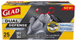 Glad 70359 Trash Bag, 30 gal Capacity, Black