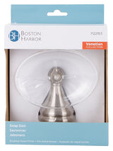 Boston Harbor L5059P-13B-10-3L Soap Dish, Wall Mounting, Acrylic Tray/Zinc, Brushed Nickel Finish