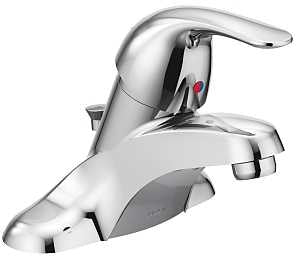 Moen Adler Series WS84503 Bathroom Faucet, 1.2 gpm, 1-Handle, Metal, Chrome Plated, Lever Handle, Low Arc Spout