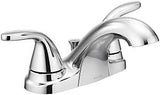 Moen Adler Series WS84403 Bathroom Faucet, 1.2 gpm, 2-Handle, 3-Faucet Hole, Metal, Chrome Plated, Lever Handle