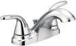 Moen Adler Series WS84403 Bathroom Faucet, 1.2 gpm, 2-Handle, 3-Faucet Hole, Metal, Chrome Plated, Lever Handle