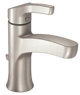 Moen Danika Series WSL84733SRN Bathroom Faucet, 1.2 gpm, 1-Handle, Metal, Brushed Nickel, Lever Handle