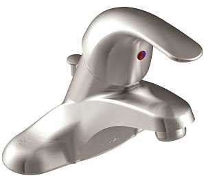 Moen Adler Series WSL84502SRN Bathroom Faucet, 1.2 gpm, 1-Handle, Metal, Brushed Nickel, Lever Handle