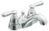 Moen Banbury WS84912 Series Bathroom Faucet, Low Arc Spout, Chrome Plated, 5/16 to 1-3/16 in Plate Size, 5-5/8 in, Metal