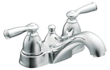 Moen Banbury WS84912 Series Bathroom Faucet, Low Arc Spout, Chrome Plated, 5/16 to 1-3/16 in Plate Size, 5-5/8 in, Metal