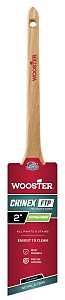 Wooster 4424-2 Paint Brush, White, Sealed Maple Wood Handle, 2 in W, Thin Angle Brush, 2-7/16 in L Bristle, Sash Handle