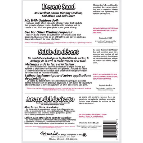 Mosser Lee Desert Sand Desert Soil Cover 5 lb