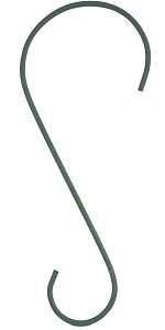 Perky-Pet 67 Rust-Resistant Hook, Metal, Garden Green, Powder-Coated