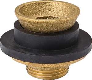 B & K 150-206 Closet Spud, Brass/Rubber