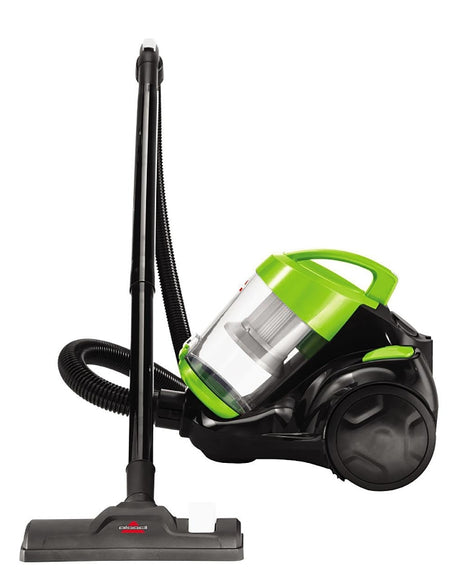 Bissell Zing 2156A Bagless Canister Vacuum, 2 L Vacuum, 3-Stage Filter, 16 ft L Cord, Black/Citrus Lime