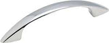 Amerock 1875359 Cabinet Pull, 4-1/16 in L Handle, 3/4 in H Handle, 3/4 in Projection, Zinc, Polished Chrome, 10/PK
