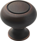 Amerock 1875415 Cabinet Knob, 1-3/16 in Projection, Traditional, 1-1/4 in, Zinc, Oil-Rubbed Bronze