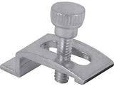 Prime-Line 165-4086 Storm Door Panel Clip, 3/4 in L x 1/2 in W x 1/4 in D Dimensions, Aluminum, Mill, Pack of 6