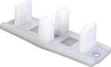 Prime-Line N 6562 Door Guide, 2-7/8 in L x 3/4 in H Dimensions, Nylon, White, Floor, 2/PK