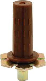 Prime-Line N 6707 Door Pivot, 7/16 in Dia Base, 1-5/16 in H Base, Nylon/Steel, 2/PK