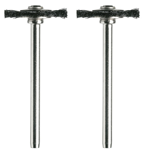 Dremel 403-02 Brush, 3/4 in Dia, 1/8 in Arbor/Shank, Straight Bristle, Nylon Bristle
