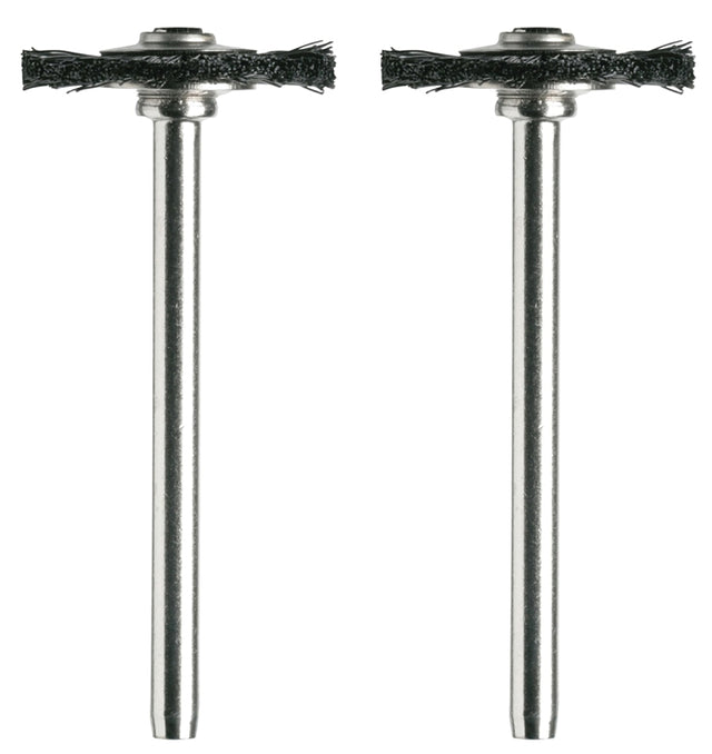 Dremel 403-02 Brush, 3/4 in Dia, 1/8 in Arbor/Shank, Straight Bristle, Nylon Bristle