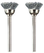 Dremel 442-02 Brush, 1/2 in Dia, 1/8 in Arbor/Shank, Straight Bristle, Carbon Steel Bristle