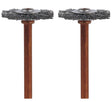 Dremel 530-02 Brush, 3/4 in Dia, 1/8 in Arbor/Shank, Straight Bristle, Stainless Steel Bristle