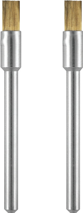 Dremel 537-02 Brush, 1/8 in Dia, 1/8 in Arbor/Shank, Straight Bristle, Brass Bristle