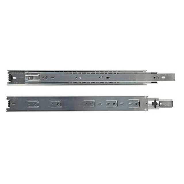 Knape & Vogt True-Trac Series TT100RP 450 Drawer Slide, 100 lb, Side Mounting, 450 mm L Rail, Steel, Zinc