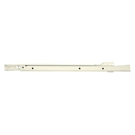 Knape & Vogt 1805T WH 350 Euro Drawer Slide, 75 lb, Side Mounting, 350 mm L Rail, Steel, Epoxy-Coated