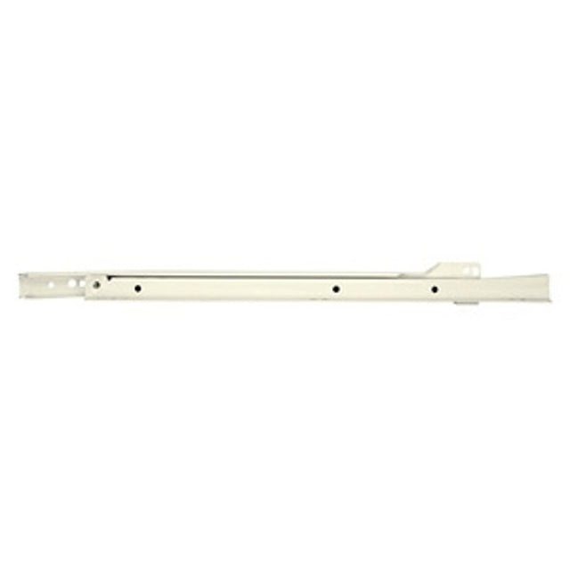 Knape & Vogt 1805RP WH 350 Euro Drawer Slide, 75 lb, Side Mounting, 350 mm L Rail, Steel, Epoxy-Coated