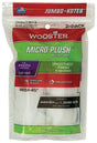 Wooster Micro Plush RR314-4 1/2 Roller Cover, 5/16 in Thick Nap, 4-1/2 in L, Microfiber Cloth Cover, White