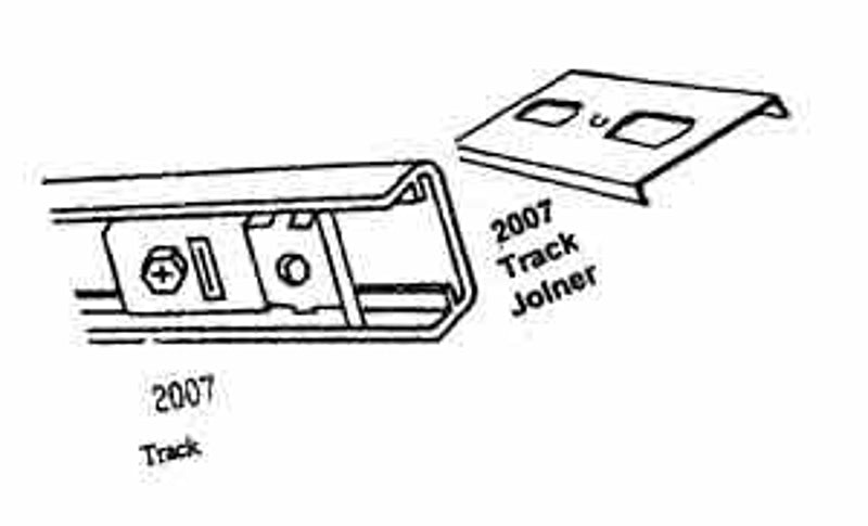Renin HW1703BW08B002312 Door Track, Steel, 29-3/4 in L