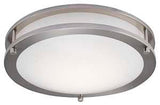 Boston Harbor CL200AC Flush-Mount Ceiling Fixture, 120 V, 15 W, 1-Lamp, LED Lamp, 1050 Lumens, 3000 K Color Temp