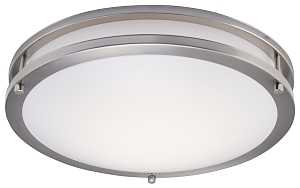 Boston Harbor CL202AC Flush-Mount Ceiling Fixture, 120 V, 24 W, 1-Lamp, LED Lamp, 1680 Lumens, 3000 K Color Temp