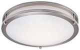Boston Harbor CL202AC Flush-Mount Ceiling Fixture, 120 V, 24 W, 1-Lamp, LED Lamp, 1680 Lumens, 3000 K Color Temp