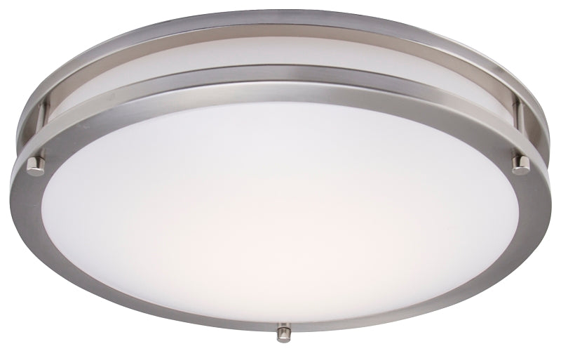 Boston Harbor CL202AC Flush-Mount Ceiling Fixture, 120 V, 24 W, 1-Lamp, LED Lamp, 1680 Lumens, 3000 K Color Temp