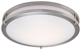 Boston Harbor CL202AC Flush-Mount Ceiling Fixture, 120 V, 24 W, 1-Lamp, LED Lamp, 1680 Lumens, 3000 K Color Temp