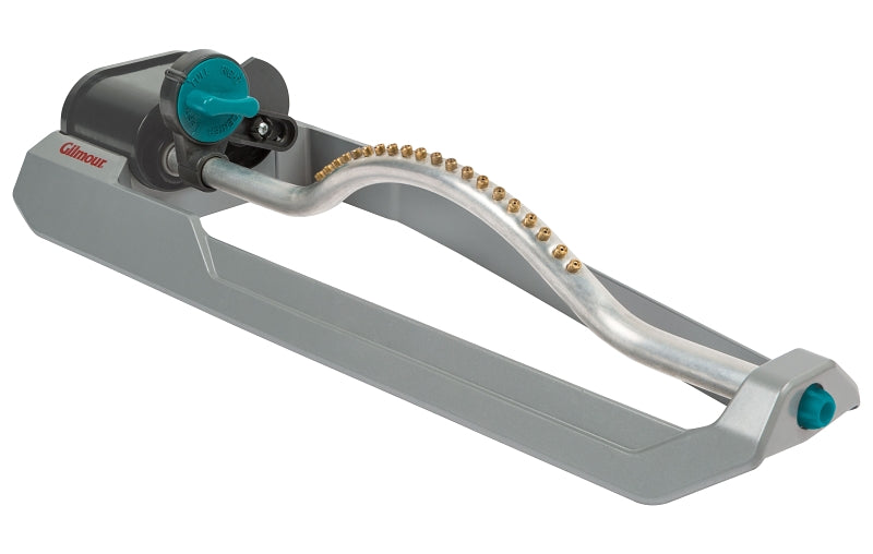 Gilmour 880203-1001 Oscillating Sprinkler, Rectangular, Metal, 18.3 x 6.3 x 3.4 in Dimensions