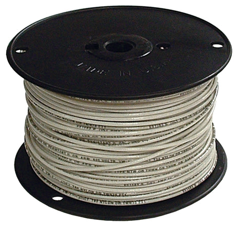 Romex 12WHT-SOLX500 Series Building Wire, White Sheath, 12 AWG Wire, 1-Conductor, 500 ft L, Copper Conductor, Solid