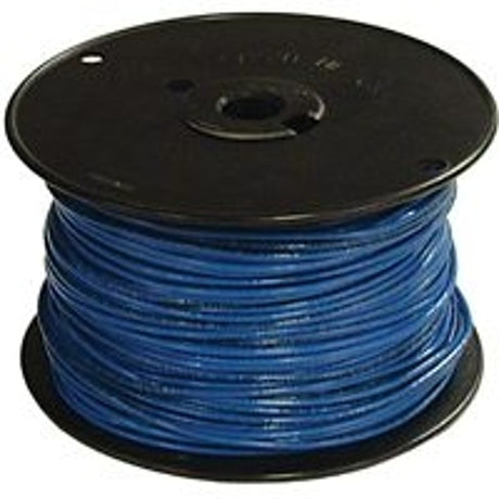 Southwire 12BLU-SOLX500 Series Building Wire, Blue Sheath, 12 AWG Wire, 1-Conductor, 500 ft L, Copper Conductor, Solid