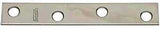 National Hardware N114-405 Mending Brace, 4 in L, 5/8 in W, 0.08 in, Steel, Zinc, Screw