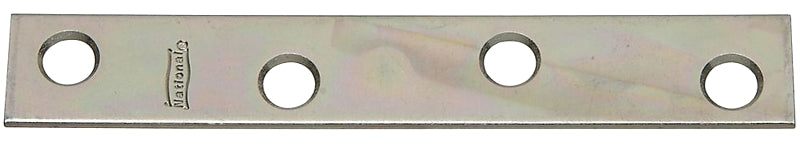 National Hardware N114-405 Mending Brace, 4 in L, 5/8 in W, 0.08 in, Steel, Zinc, Screw