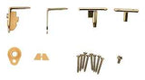 National Hardware Swing N Stay V130 Series N173-823 Cafe Door Hinge, Steel, Brass, 50 lb