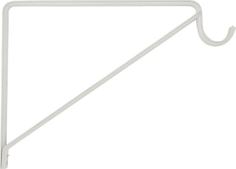 National Hardware N224-501 Shelf and Rod Bracket, 125 lb, 12.74 in L, 0.84 in H, Steel