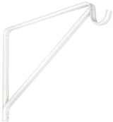 National Hardware N224-501 Shelf and Rod Bracket, 125 lb, 12.74 in L, 0.84 in H, Steel