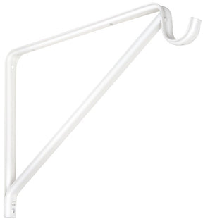 National Hardware N224-501 Shelf and Rod Bracket, 125 lb, 12.74 in L, 0.84 in H, Steel