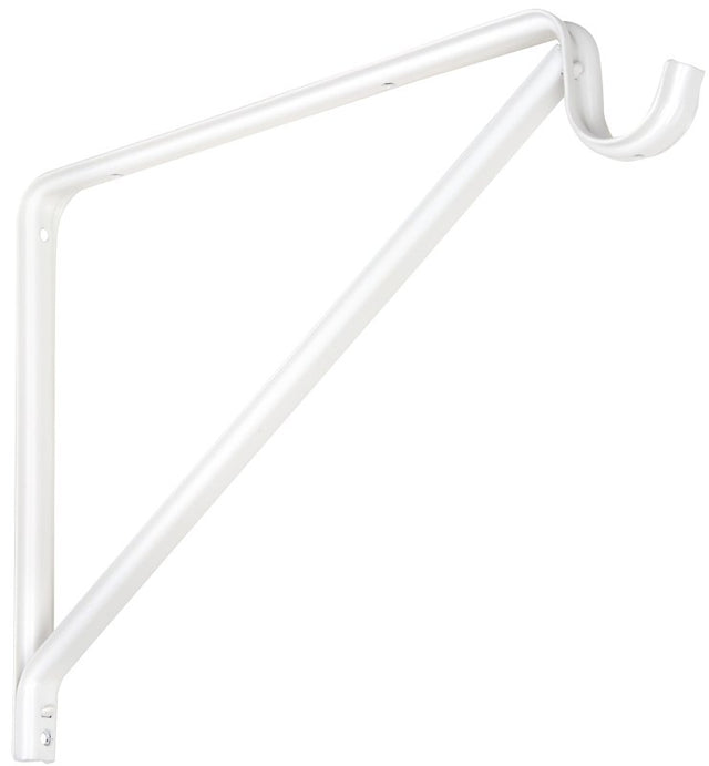 National Hardware N224-501 Shelf and Rod Bracket, 125 lb, 12.74 in L, 0.84 in H, Steel