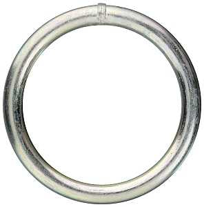 National Hardware 3155BC Series N223-156 Welded Ring, 300 lb Working Load, 2 in ID Dia Ring, #2 Chain, Steel