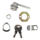 National Hardware V825 Series N183-756 Utility Lock, 2.33 in L x 0.62 in W x 0.89 in D Dimensions, Chrome, Keyed Lock